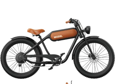 Retro ODM 48V 500W 750W 1000W Bafang Super Power Adult Beach Cruiser Fat Tire Elektrofahrrad E-Bike