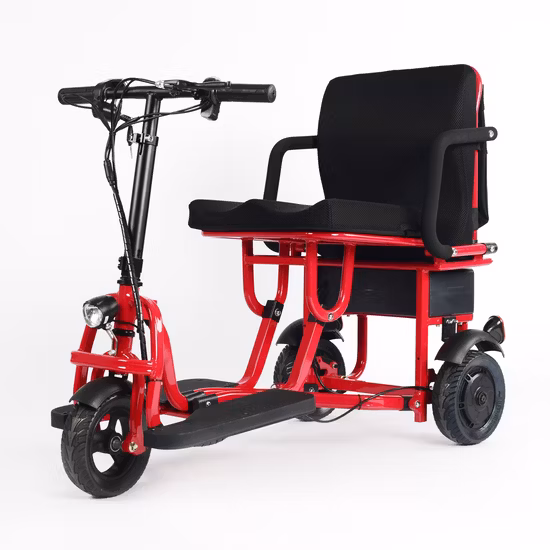 Tricicli elettrici per anziani pieghevoli e accessibili ai portatori di handicap